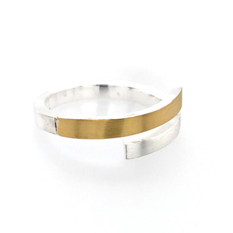 Ring Silber Gold 750 - R29