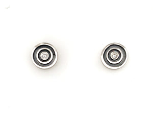 Ohrstecker  Silber Ø 10mm Brillanten à 0.03 ct - O50