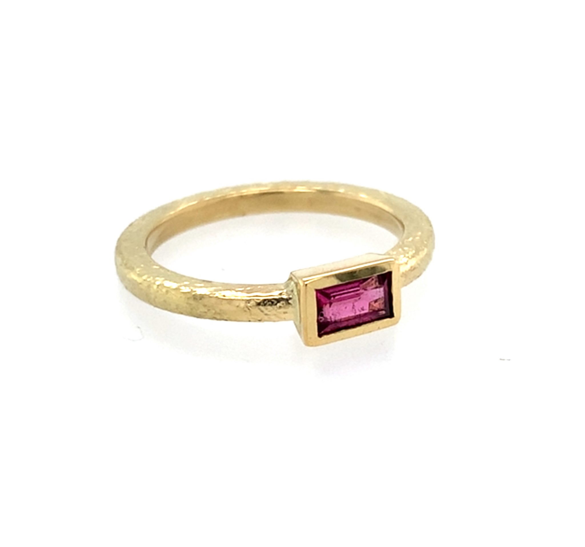 Ring Gold 750 Turmalin facettiert 0.26 ct - R169