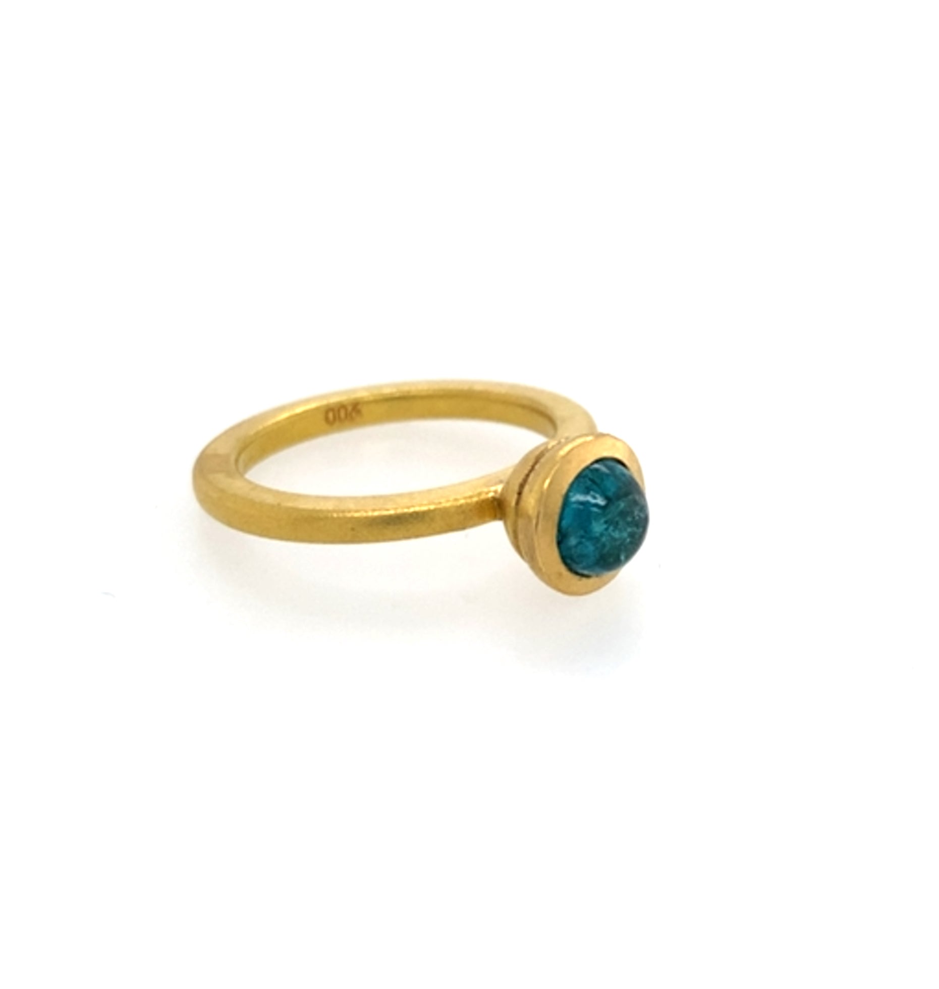 Ring Gold 900 Turmalin Cabochon - R195