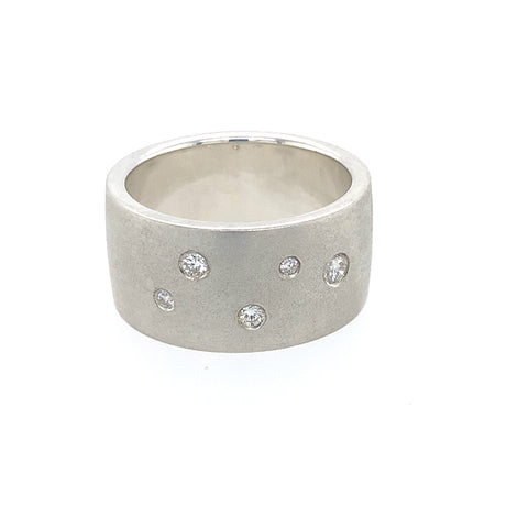 Ring Silber 925 Brillanten zus. 0.17 ct - R63
