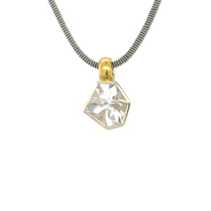 Anhänger Silber Gold 900 Alpinquarz - C21