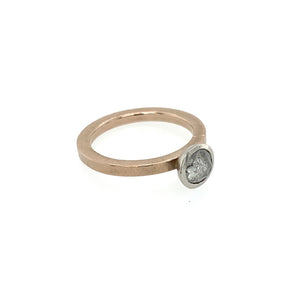 Ring Dawngold 750 Palladium Diamantrose 0.7 ct - R48