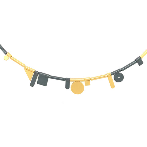 Collier Silber teilweise vergoldet 999 - C2