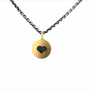 Anhänger Silber Gold 750 Ø 10 mm - C71