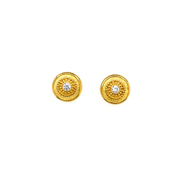 Ohrstecker Gold 750 Brillanten zusammen 0.5 ct VVS/I - O172