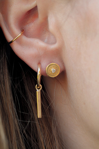 Ohrstecker Gold 750 Brillanten zusammen 0.5 ct VVS/I - O172