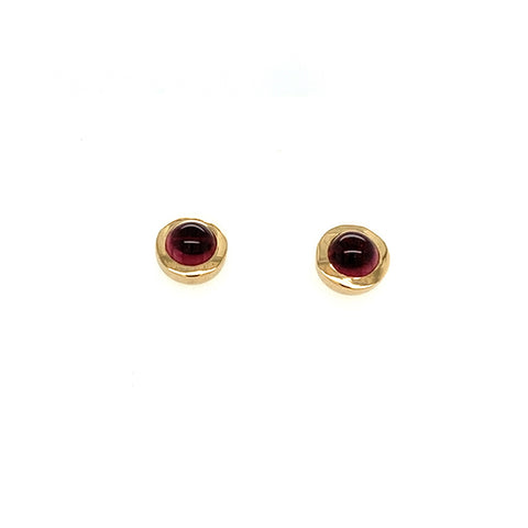 Ohrstecker Gold 750 Turmalin Cabochon - O32