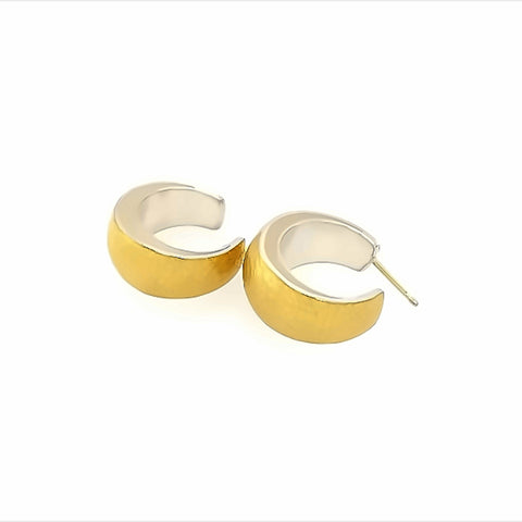 Ohrcreolen Silber Feingold  Ø 21mm - O52