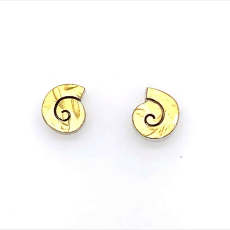 Ohrstecker Gold 900 Silber Ø 8 mm - O71