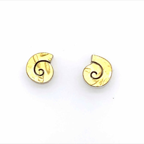 Ohrstecker Gold 900 Silber Ø 8 mm - O71
