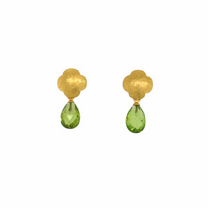 Ohrhänger Silber Feingold Peridot - O78