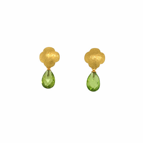 Ohrhänger Silber Feingold Peridot - O78