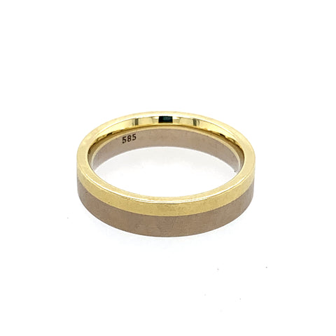 Ring Weißgold Gelbgold 585 - R108