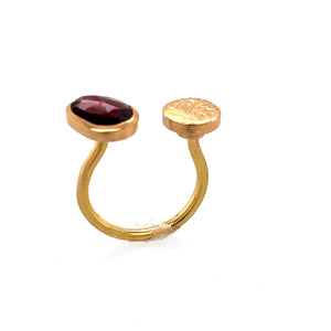 Ring Gold 900 Turmalin facettiert 0.9 ct - R126