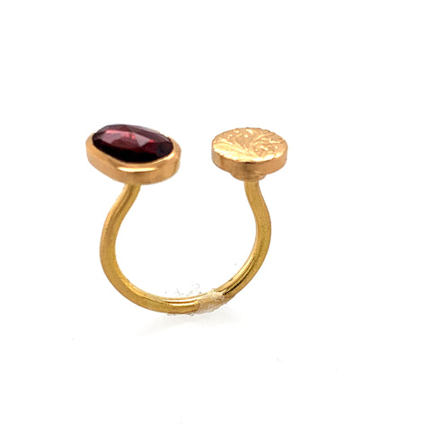 Ring Gold 900 Turmalin facettiert 0.9 ct - R126