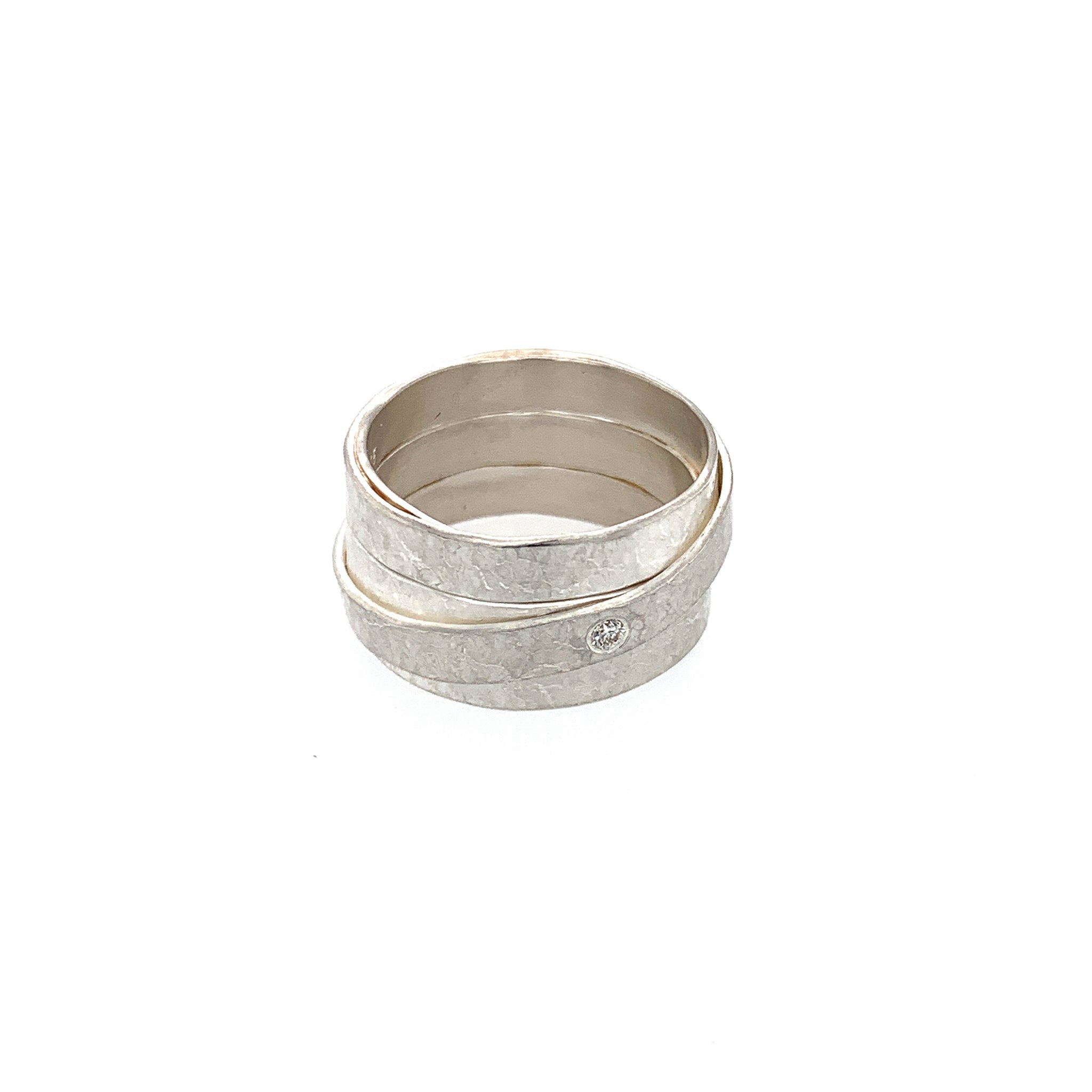 Ring Silber 925 Brillant 0.03 ct - R135