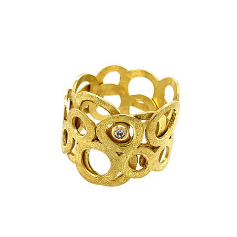 Ring Gold 750 Brillant 0.03 - R54