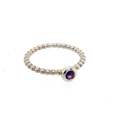 Ring Silber 925 Safir facettiert - R77