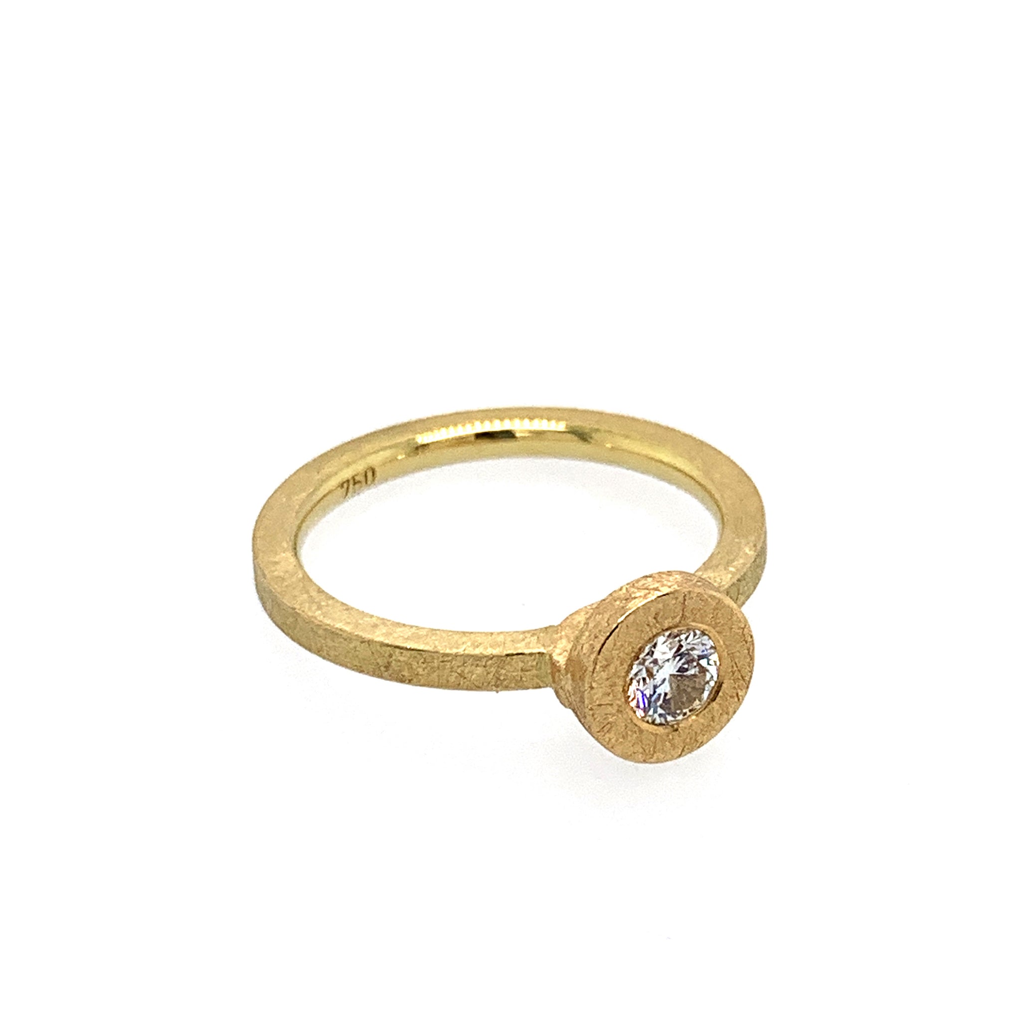 Ring Gold 750 Brillant 0.22 ct TW/SI - R85