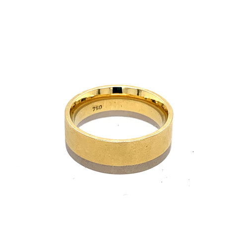 Ring Weißgold Gelbgold 750 - R86