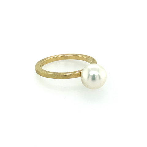 Ring Gold 750 Perle Ø 10mm - R89