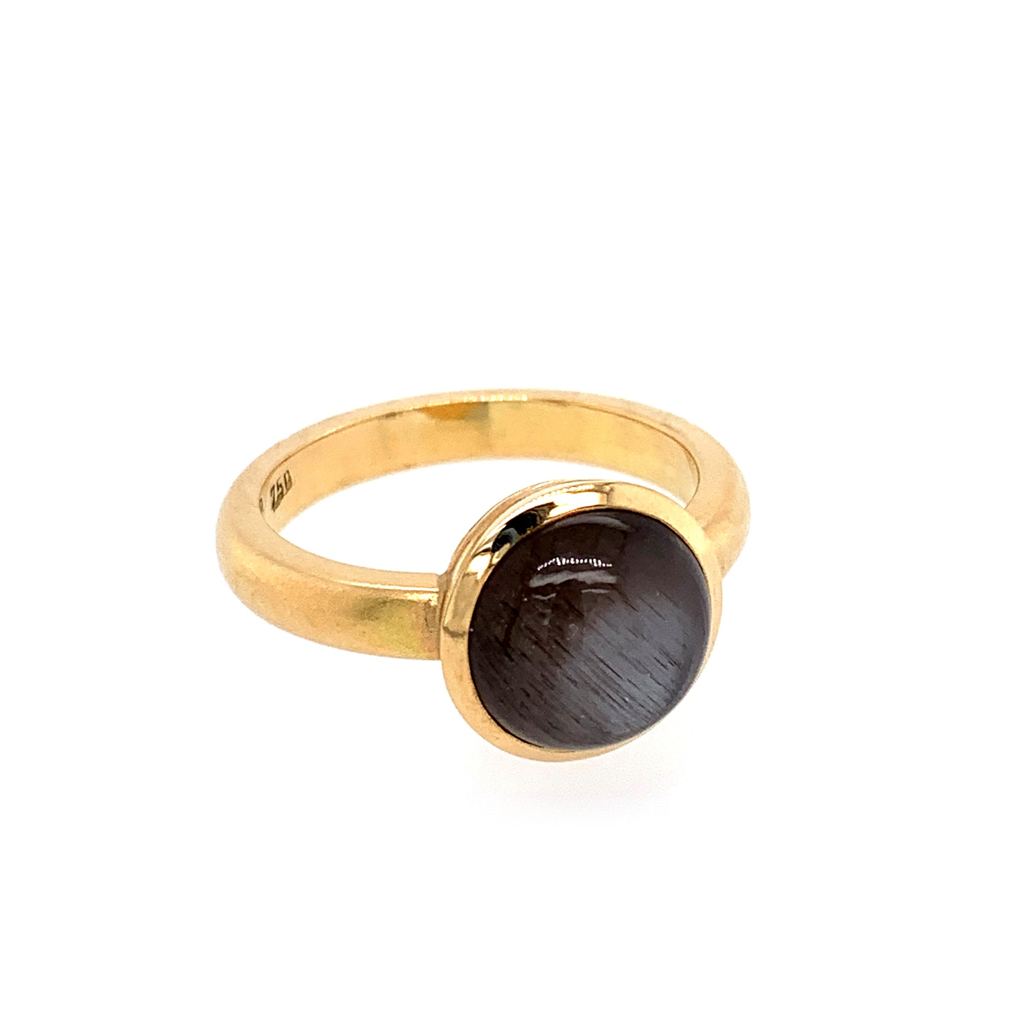Ring Roségold 750 Mondstein Cabochon - R91